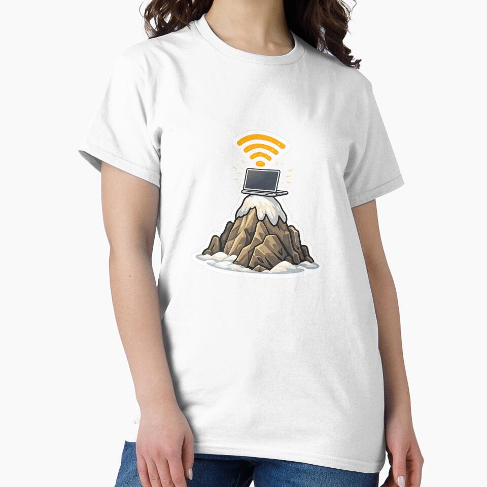 Work From Anywhere Laptop Mountain WiFi Digital Nomad by ZYNORAworld