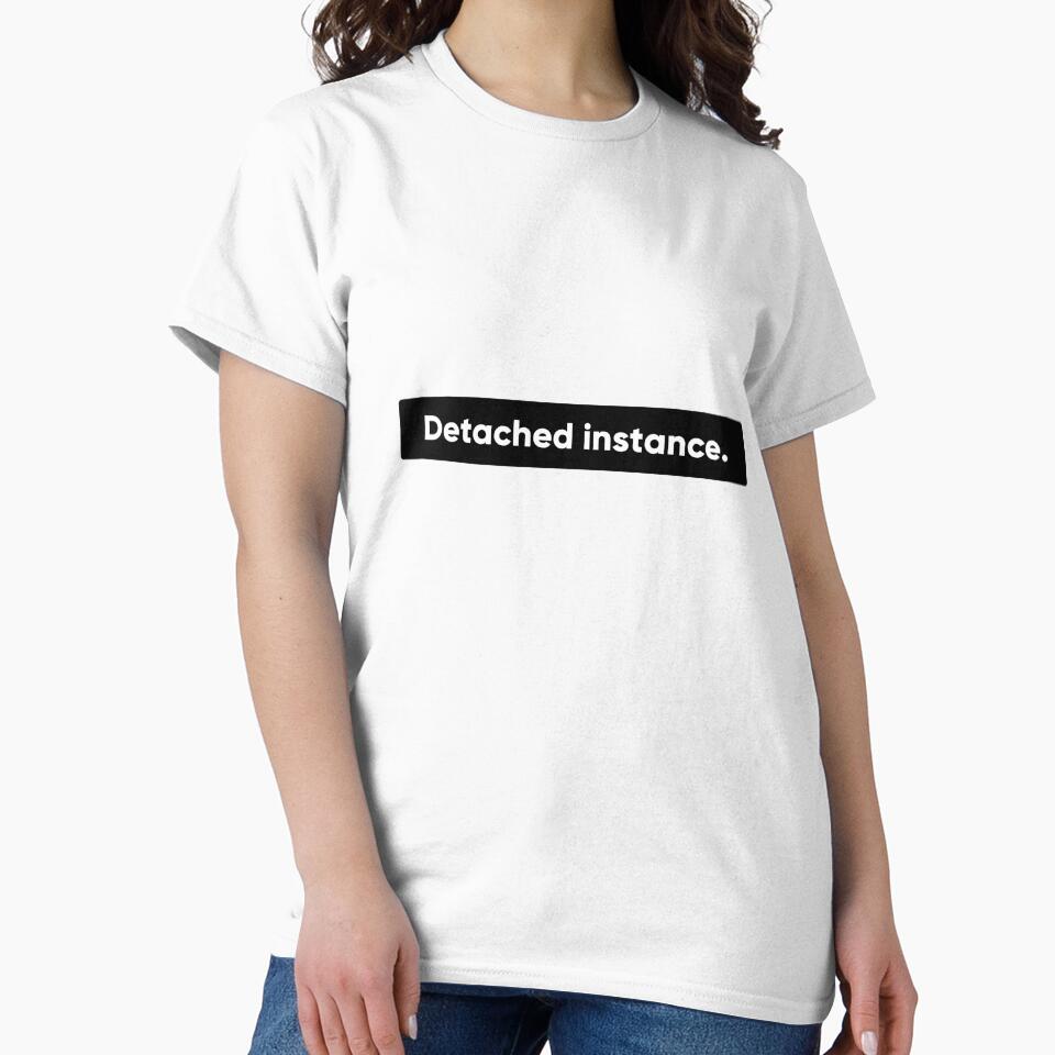 Detached Instance - Minimalist Black Bar UI/UX Violation & Design Ops Gag Gift- One line quote by Artio-ArtShop