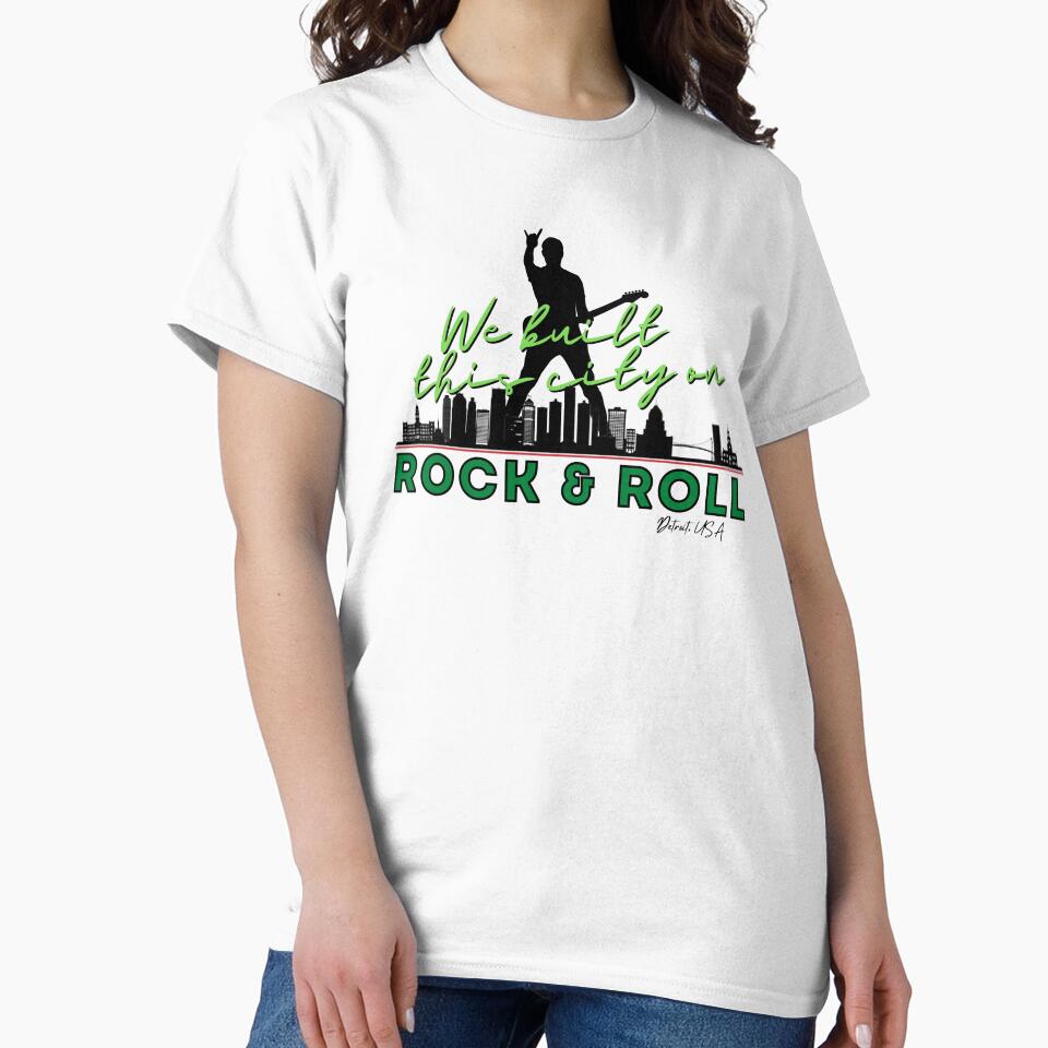 We Built this City - Detroit, Green by Mean-Musician