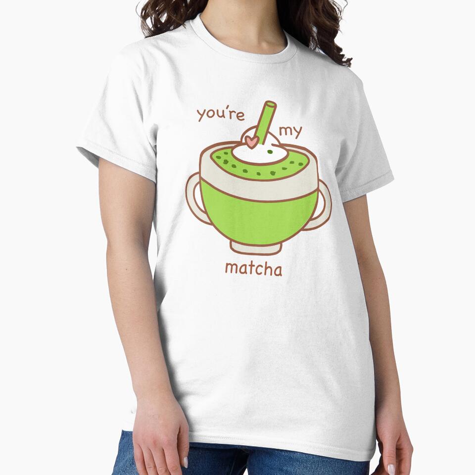 Kawaii Valentine Matcha Latte with Heart - Cute Green Tea Lover by ZodiacGradient