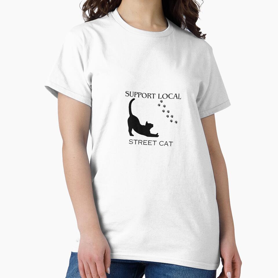 Comfort Colors® Unisex Garment Dyed Street Cat T-Shirt - Animal Lover Tee with Raccoon, Opossum, and Skunk Designs - Street Wildlife by Alienshopdesign