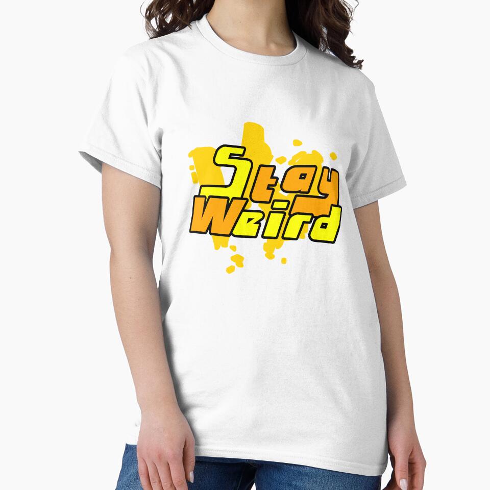 Stay Weird Retro Quote for Creative Unique and Brave Souls by ArtimShop