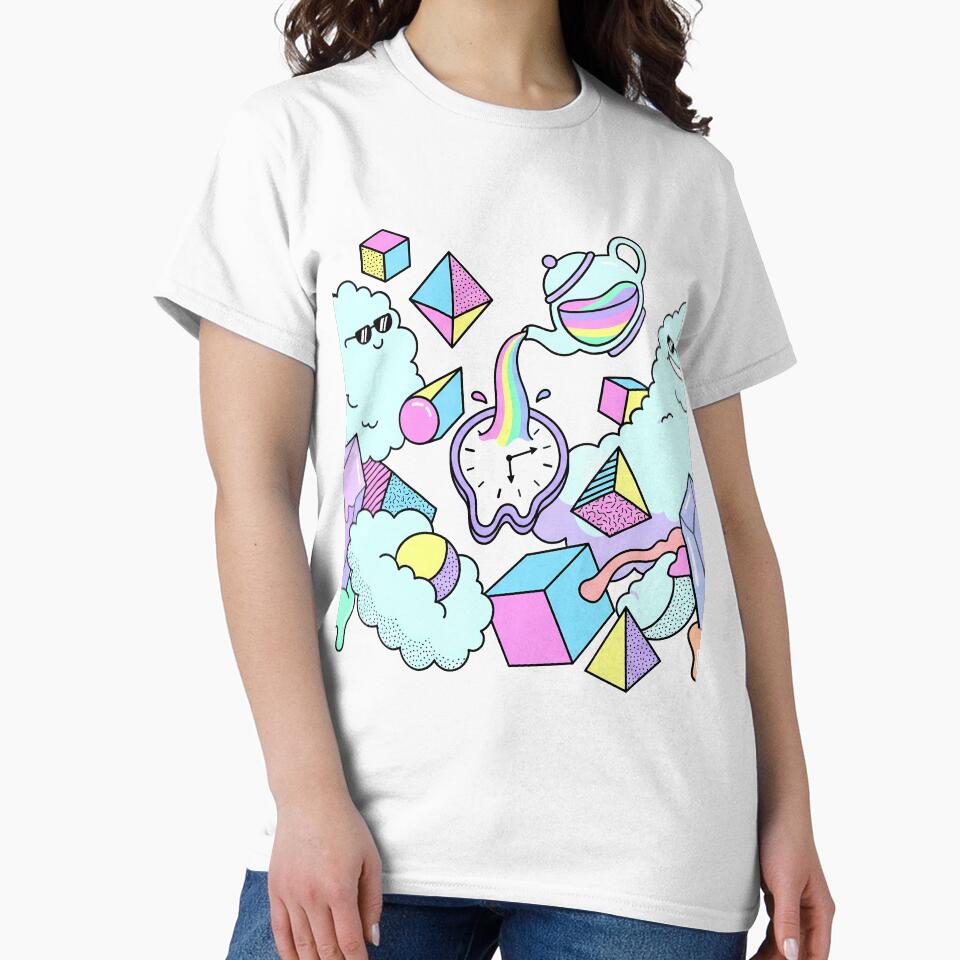 Ghost Cute Kawaii Tea Time Dreamland Picnic Art by ART ATTACK ZONE