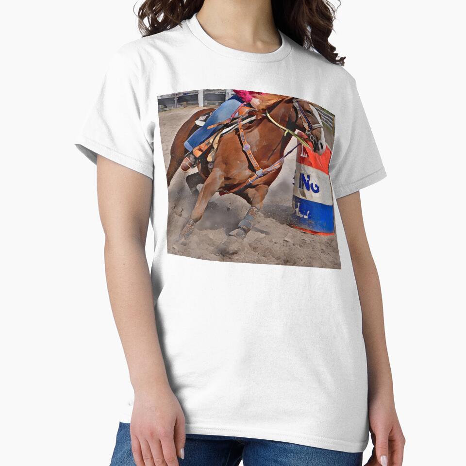 BARREL RACING HORSE IN ACTION MAKES FOR GREAT DESIGNS by Barbara Jean Photo Art And Design