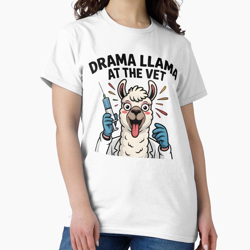 Drama Llama at the Vet – Funny Veterinary Humor by Bettybee00