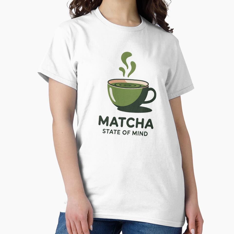 Matcha State Of Mind Minimal Aesthetic Matcha Design by ImaginedSpace7