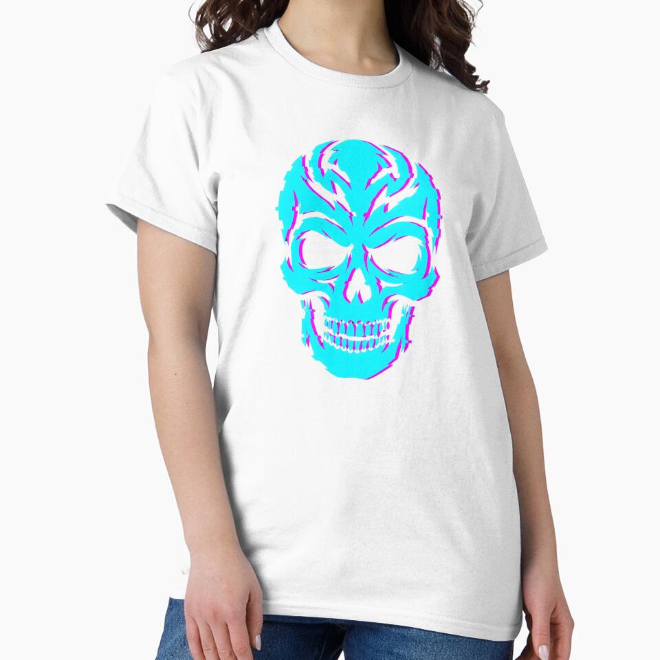 Cyberpunk Glitch Skull Neon Tribal 2026 by MarCinu Art