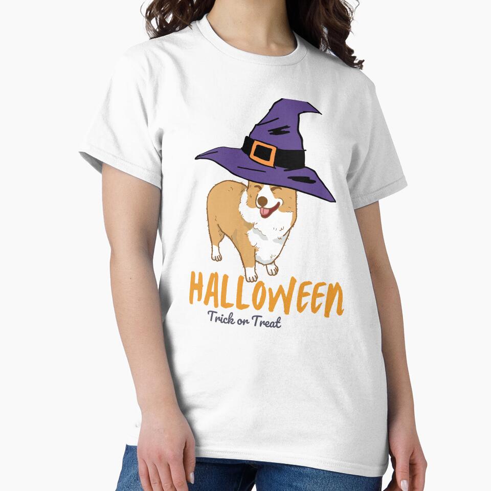 of Corgi halloween. trick or treat corgi hat by T-Look
