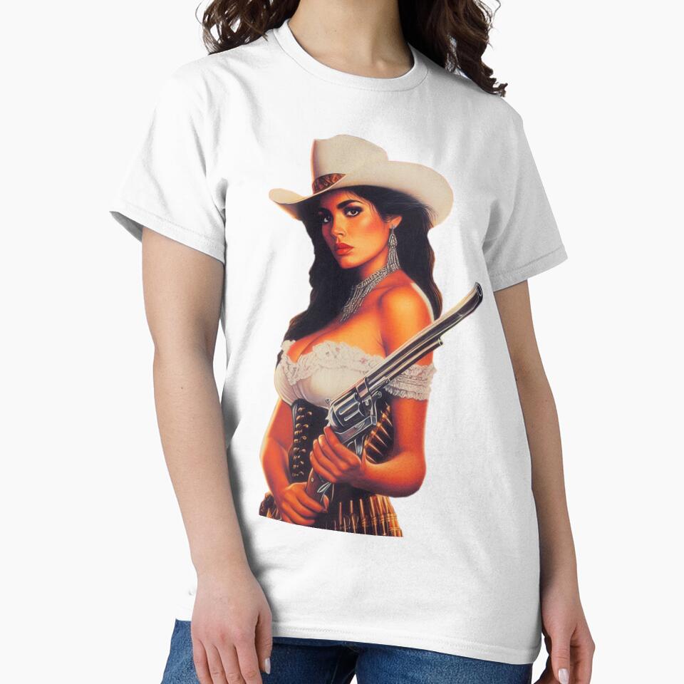 Retro Western Woman by PulpVintage