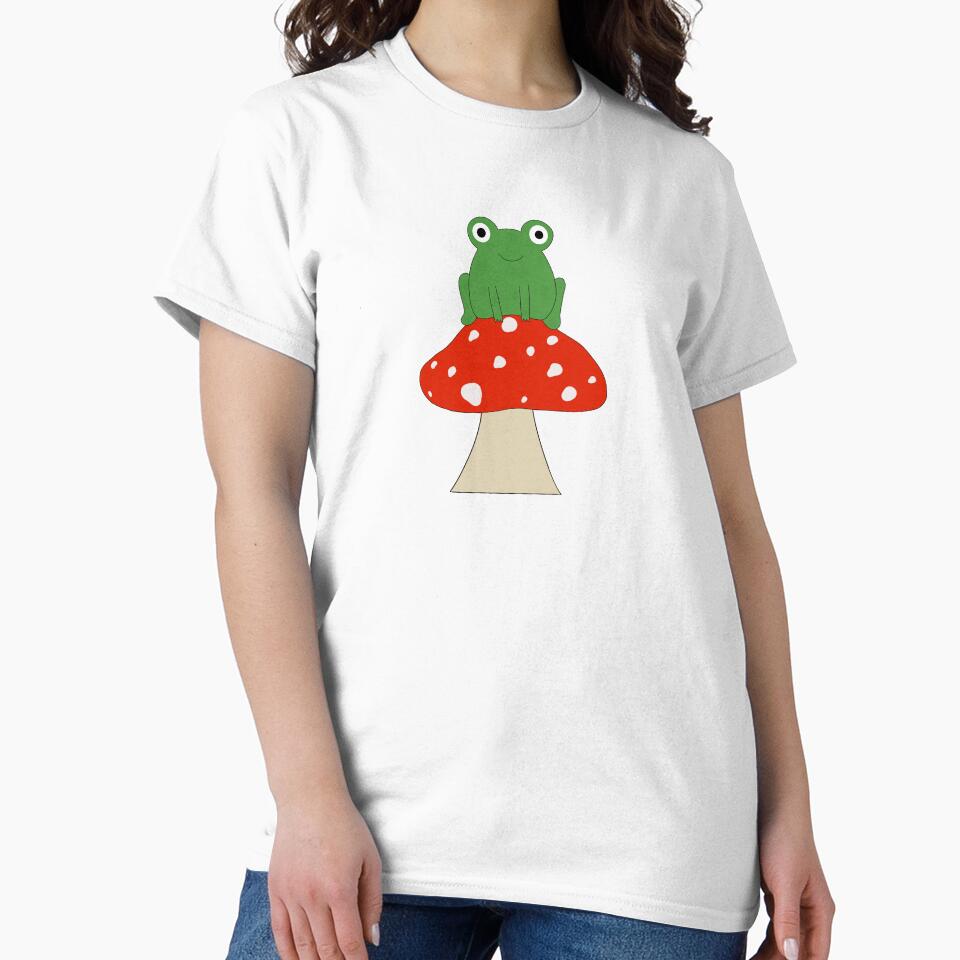 Frog on Mushroom by Mackenzie  Epperson