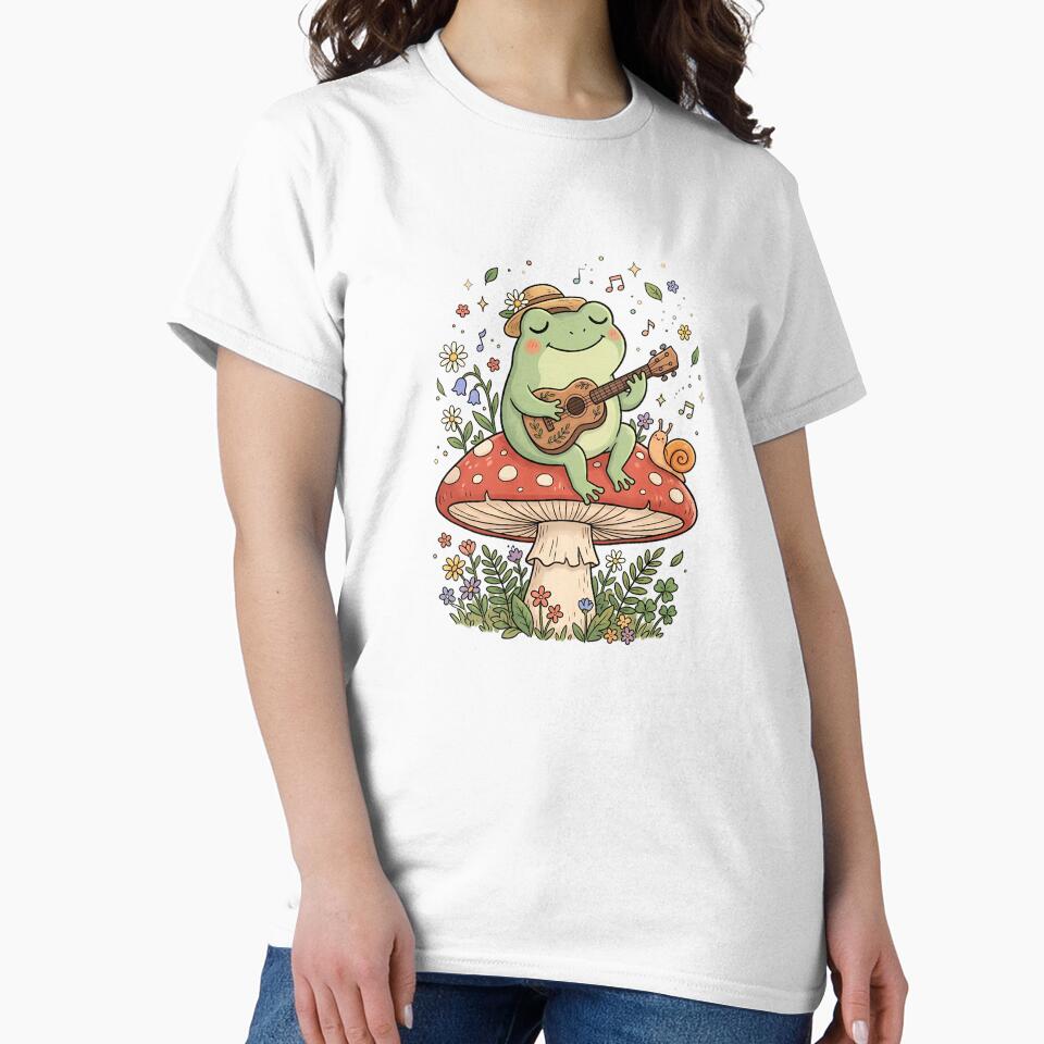 Cute Frog Playing Ukulele by MzulhilmiZam