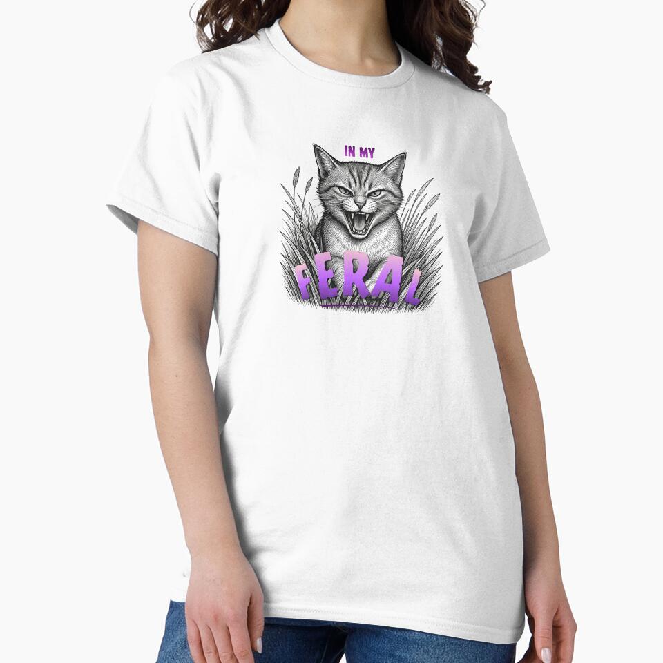 In My Feral Era / Roaring Kitten Tee by Atmospheric Threads