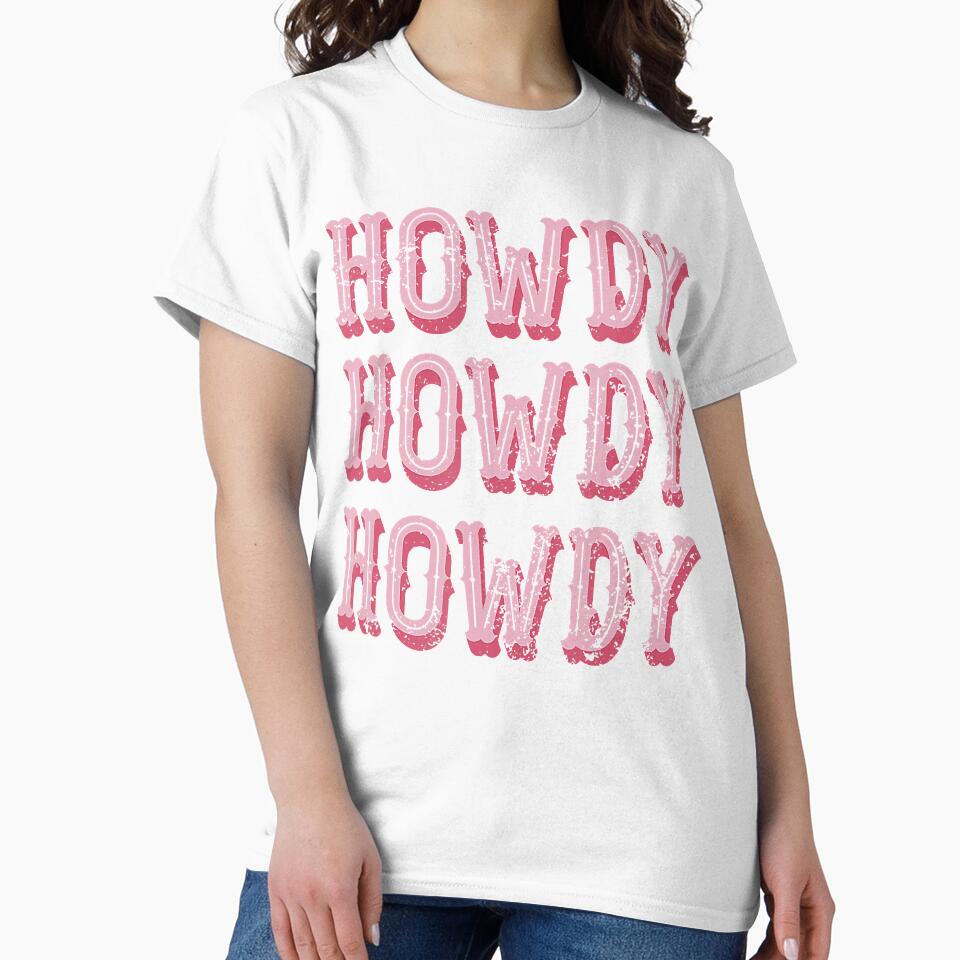 White Howdy Rodeo Western Country Southern Cowgirl by KimberleeWider