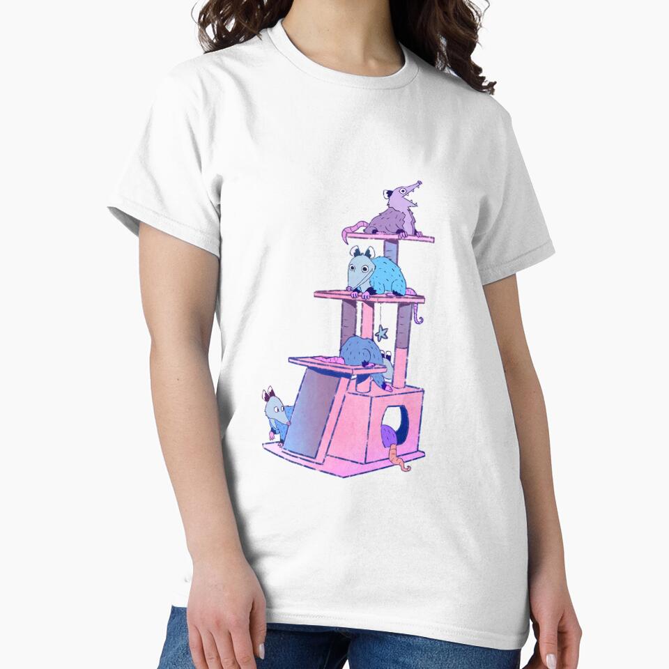 Opossum Cat Tower by Lindsay Scanlan