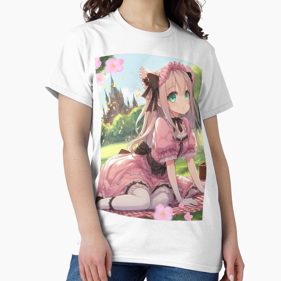 Anime Girl Picnic in Victorian London – Elegant Manga Fantasy Art by Sugar Wisdom