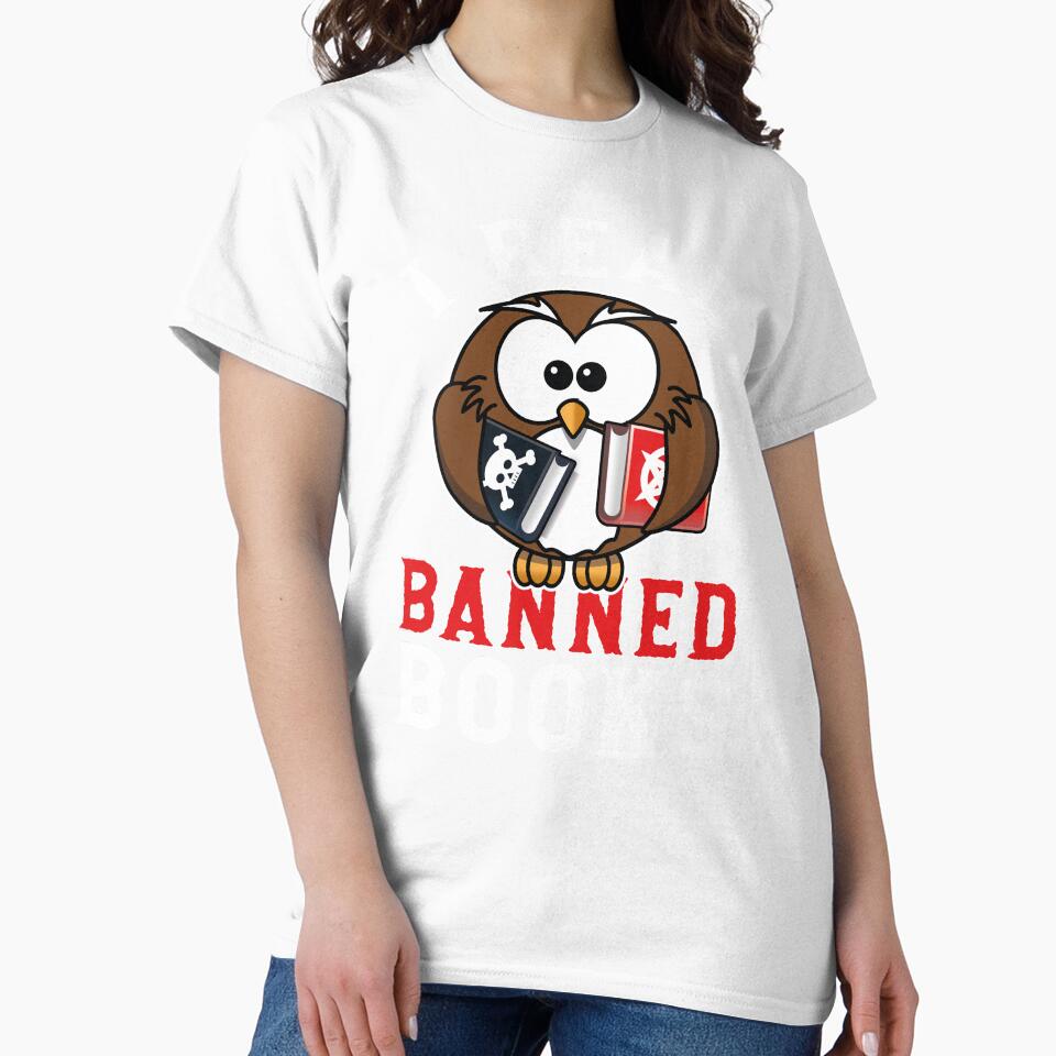 Funny Book Lover Quote, I Read Banned Books, Cool Book Lover by Estrytee
