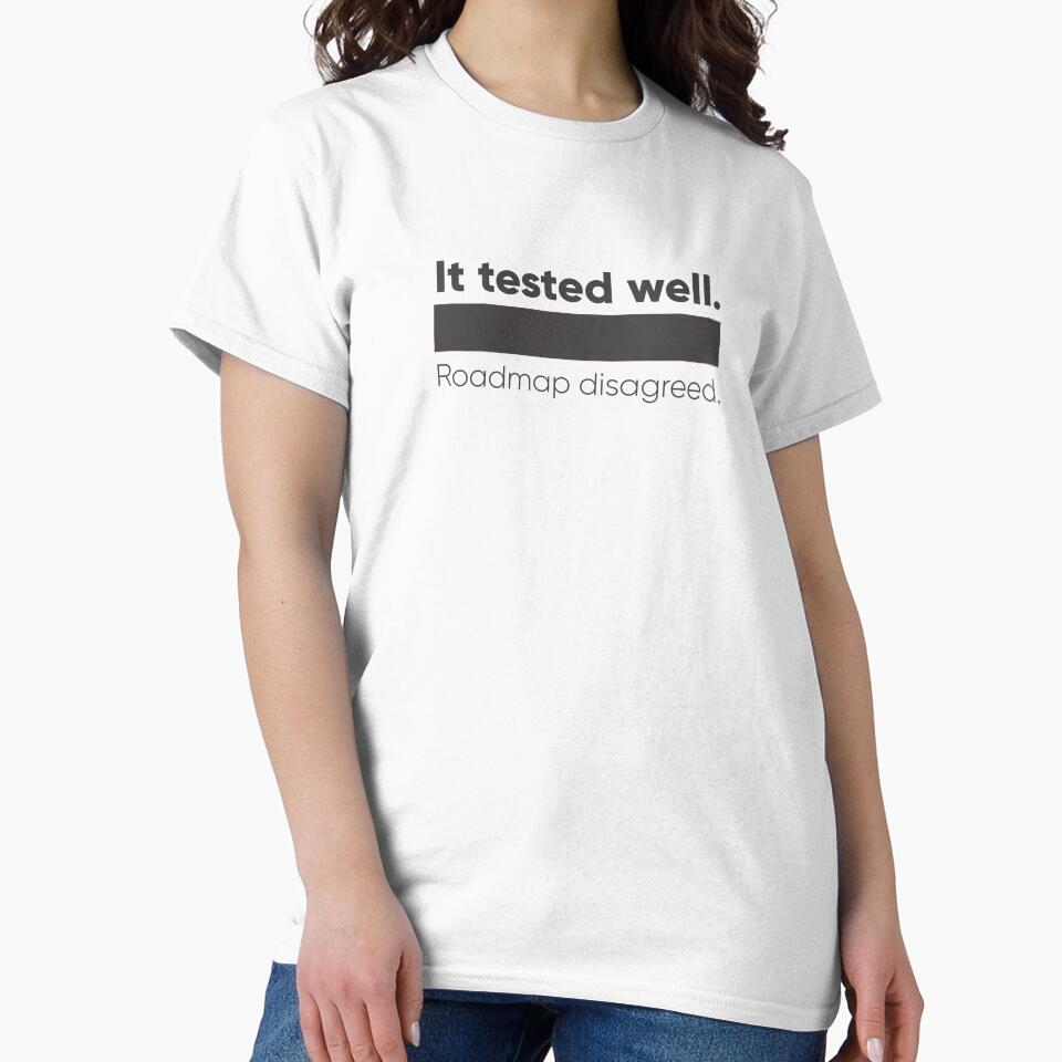 It Tested Well. Roadmap Disagreed. – UX Research & Product Roadmap Humor Shirt by Artio-ArtShop