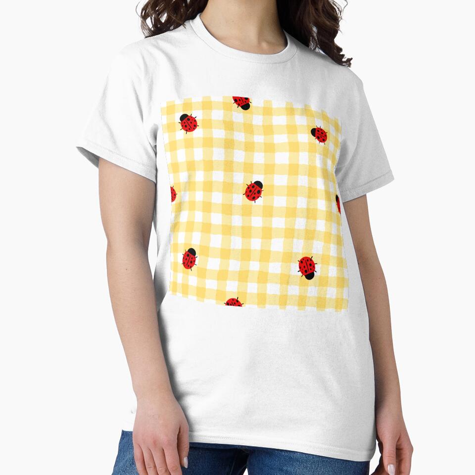 gingham ladybug by KitschByKate