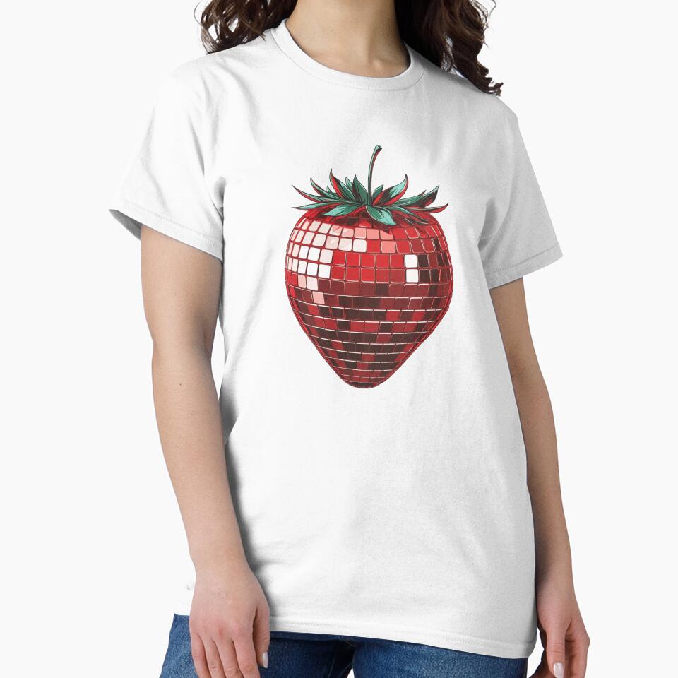 Retro Disco Strawberry Design by Claustronautas