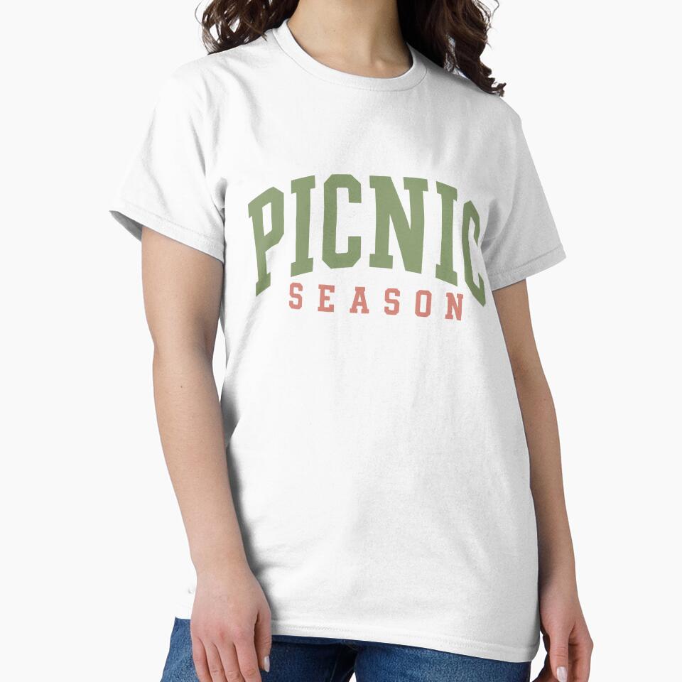 Picnic Season Retro Varsity Typography Green Spring Summer by JackCurtis1991
