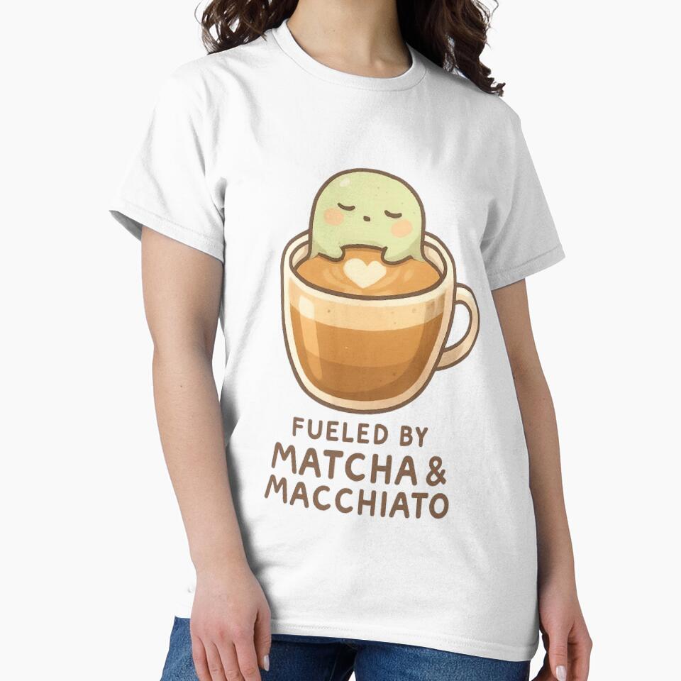 Cute Matcha Macchiato Creature – Cozy Coffee Lover Gift for Tea Fans by kakaworld