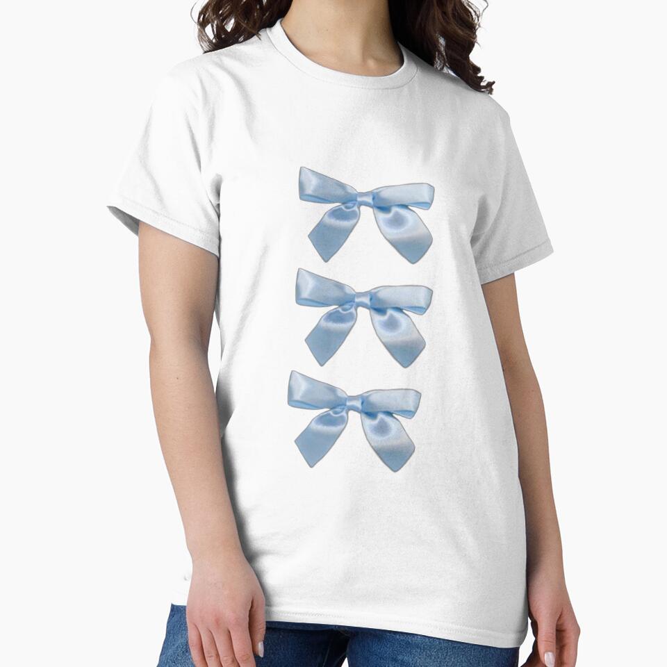 Coquette baby blue ribbon bows by Pixiedrop