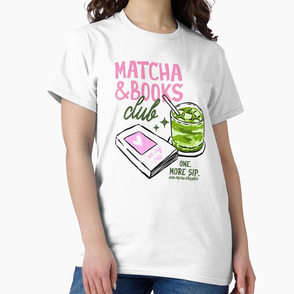 Matcha And Books Club One More Sip One More Chapter by krystalRomanart