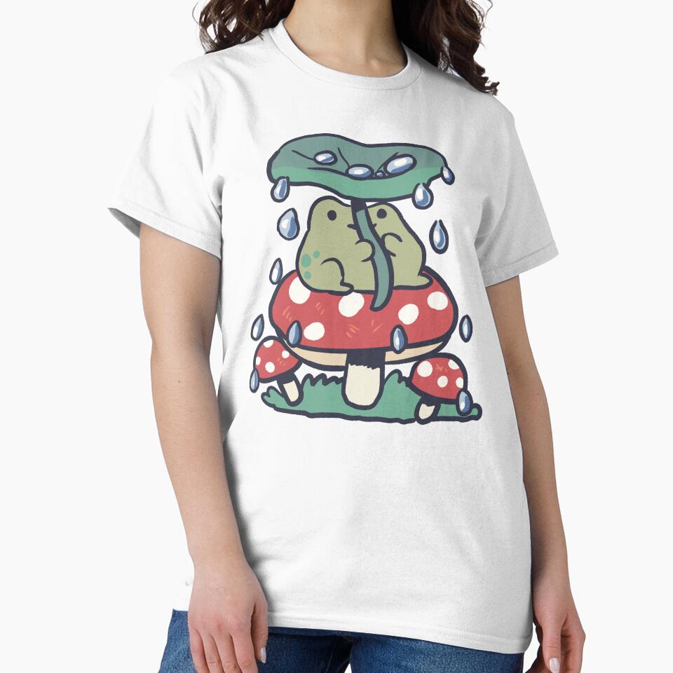 Cute frog on a mushroom by Artofmayara