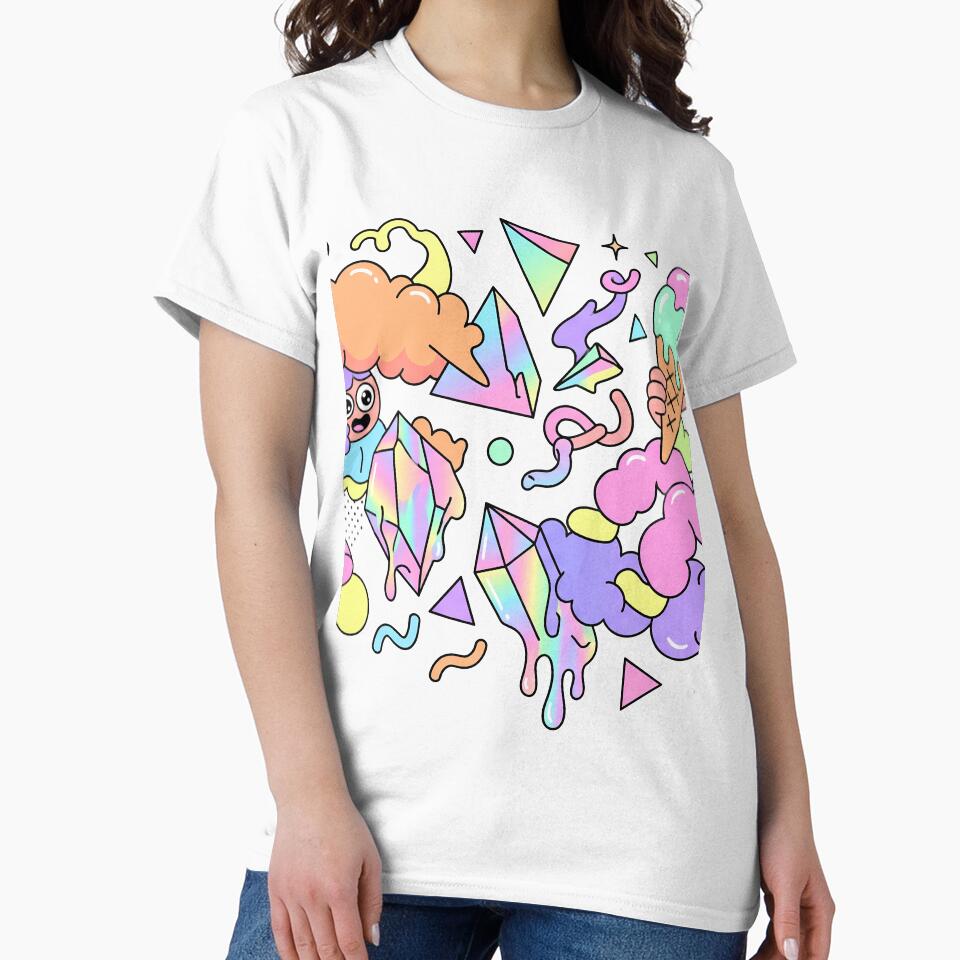Icecream Cute Kawaii Tea Time Dreamland Picnic Art by ART ATTACK ZONE