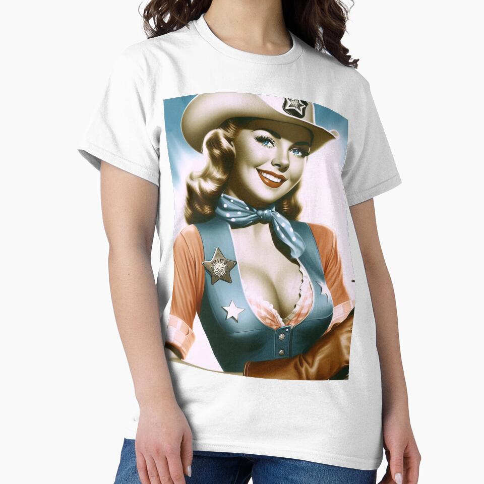 Retro Cowgirl Pin Up by PulpVintage