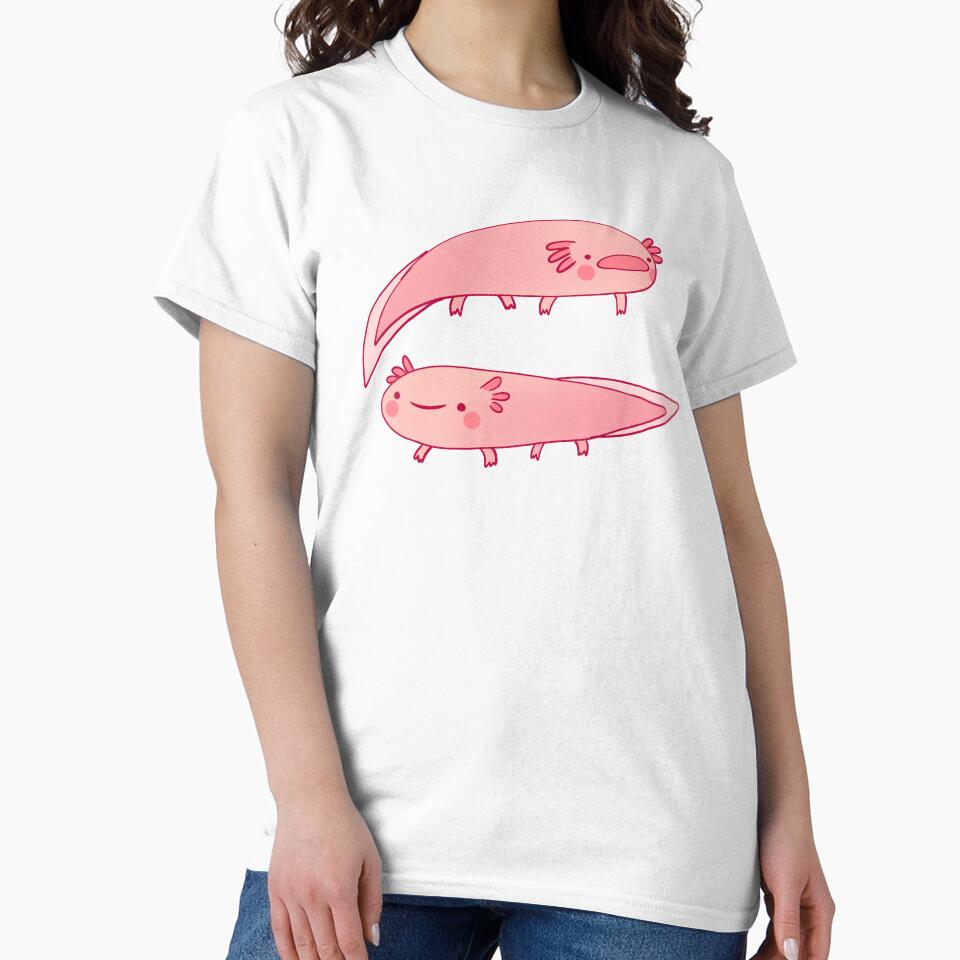 Cute axolotls illustration by Mayarart