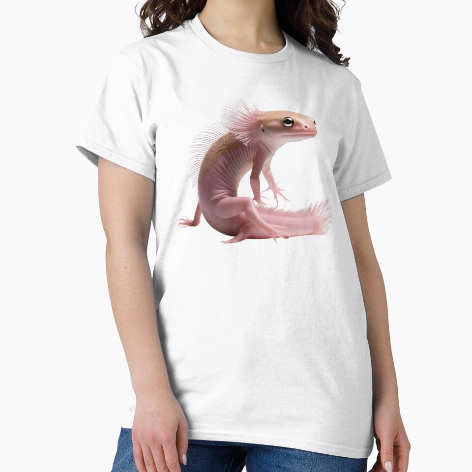 Beautiful pink axolotl. by AlinaMalina24