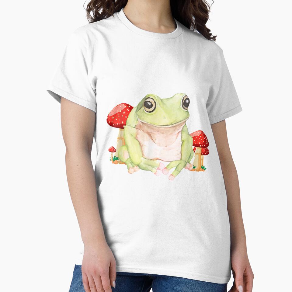 Frog Sitting With Mushroom Frog by aliceshe