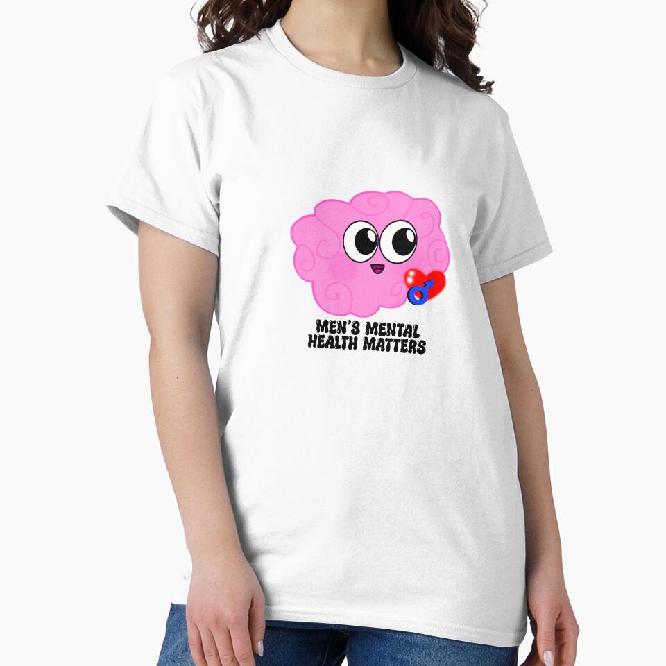 Men’s Mental Health Matters Brain by LaurenEhretArt