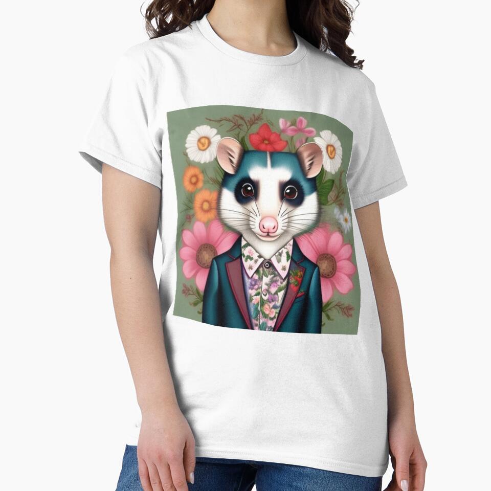 Opossum floral by Roxburylane