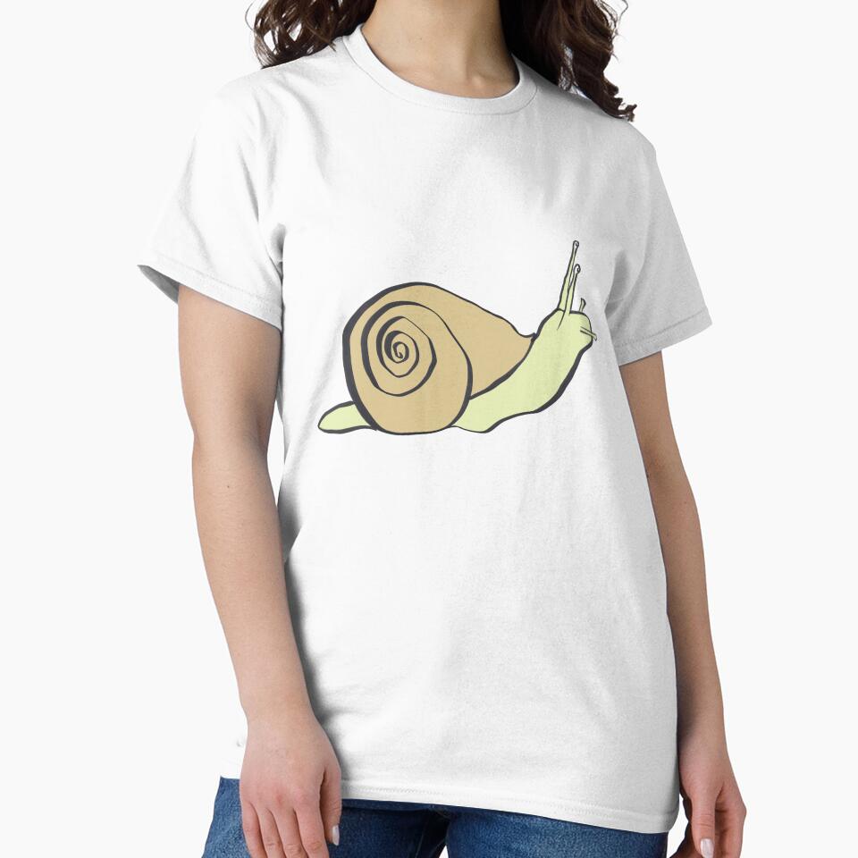 Minimalist Slow-Living Hand-Drawn Snail by NorthFieldsShop