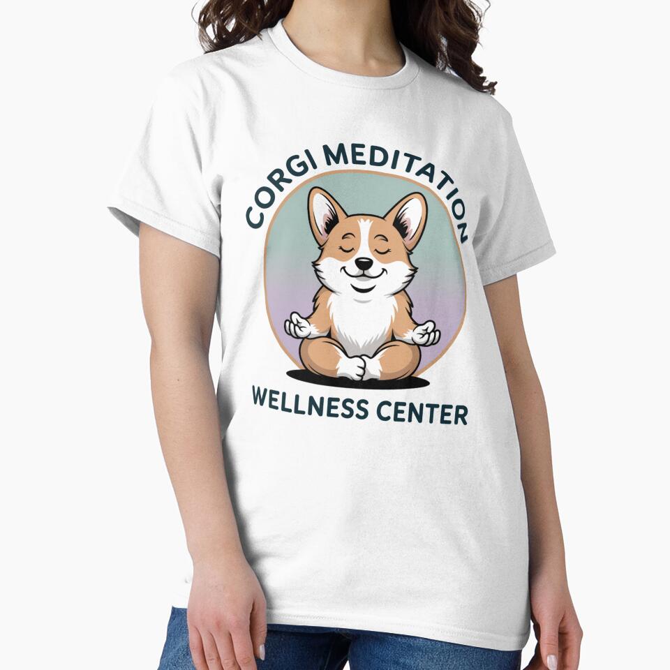 Corgi Meditation and Wellness Center Blue Design by Peter Stawicki