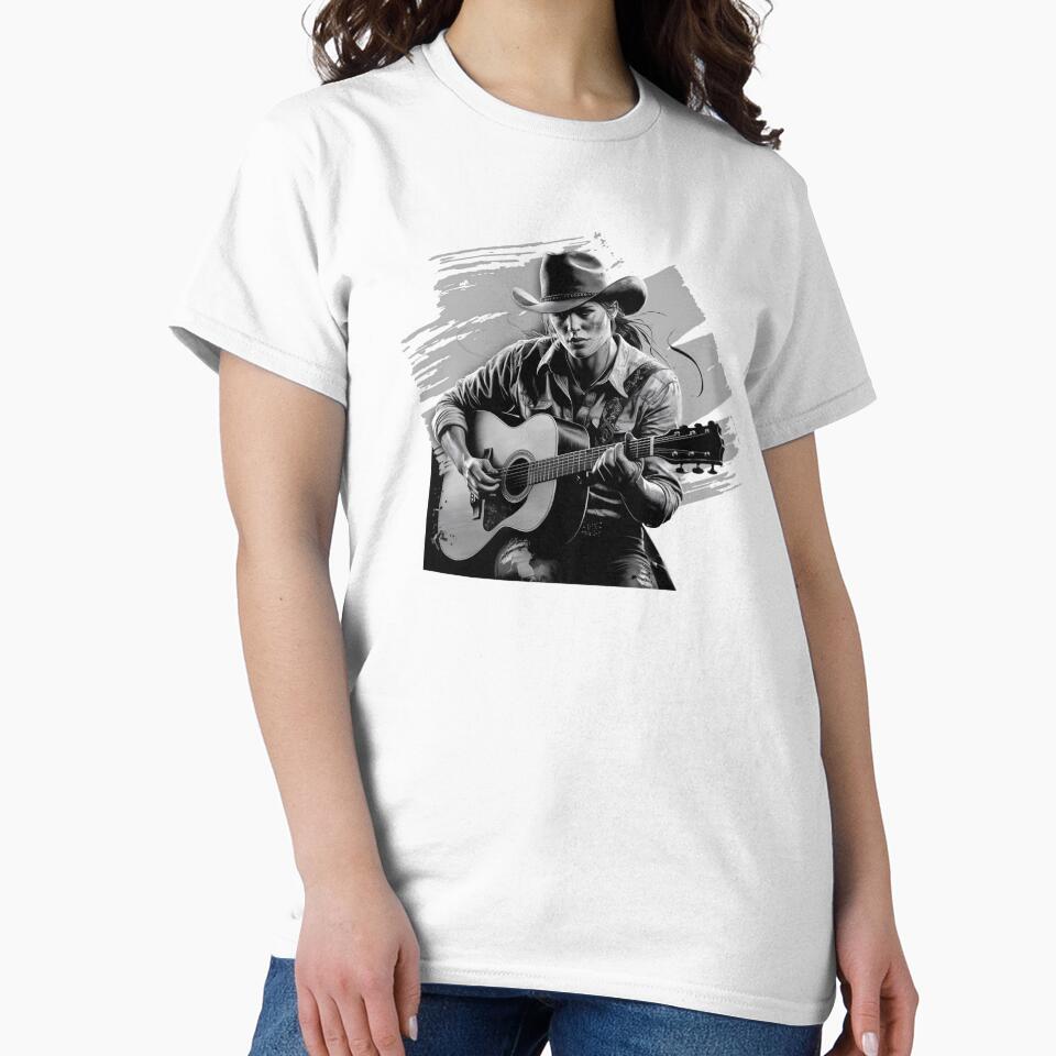 Cowgirl Playing Guitar - by Wilcox PhotoArt