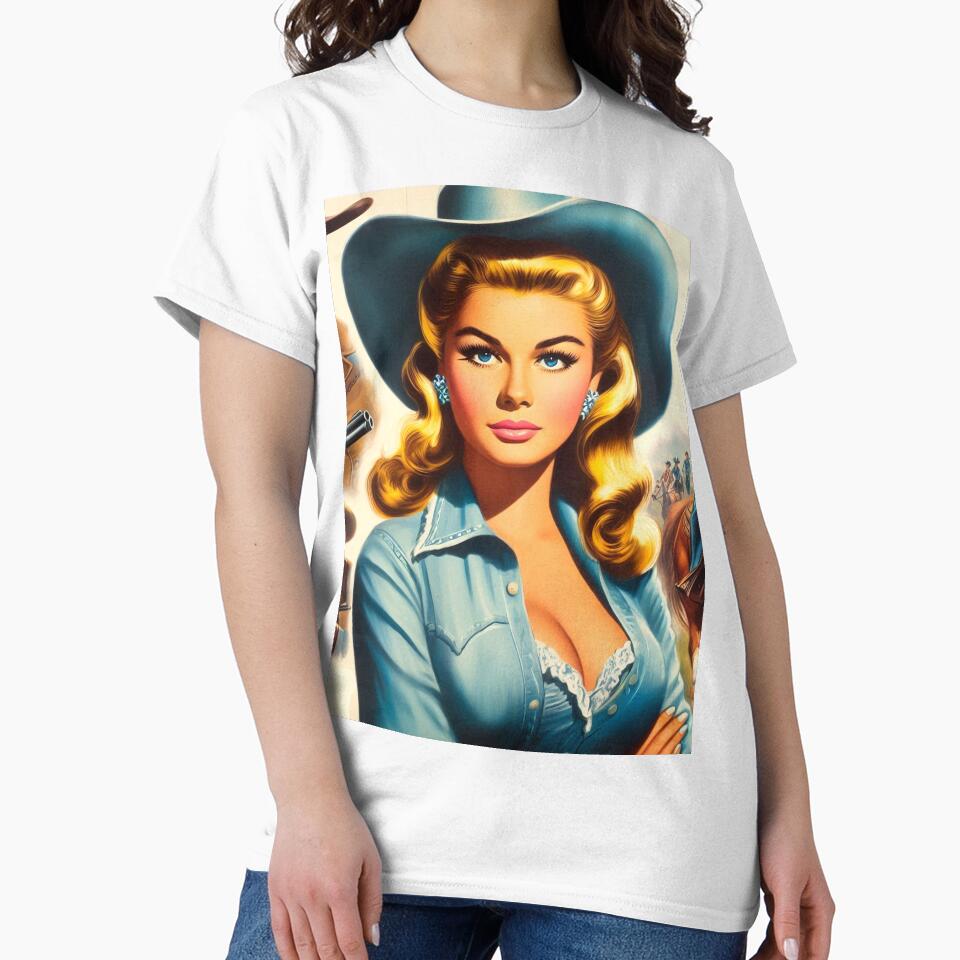 Retro Cute Country Woman by PulpVintage