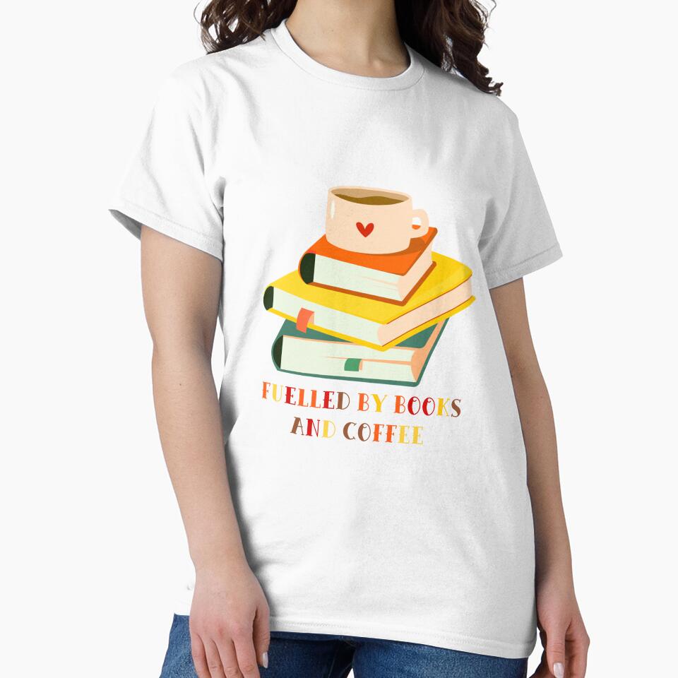 Books and coffee sticker for readers by BosskaDesign