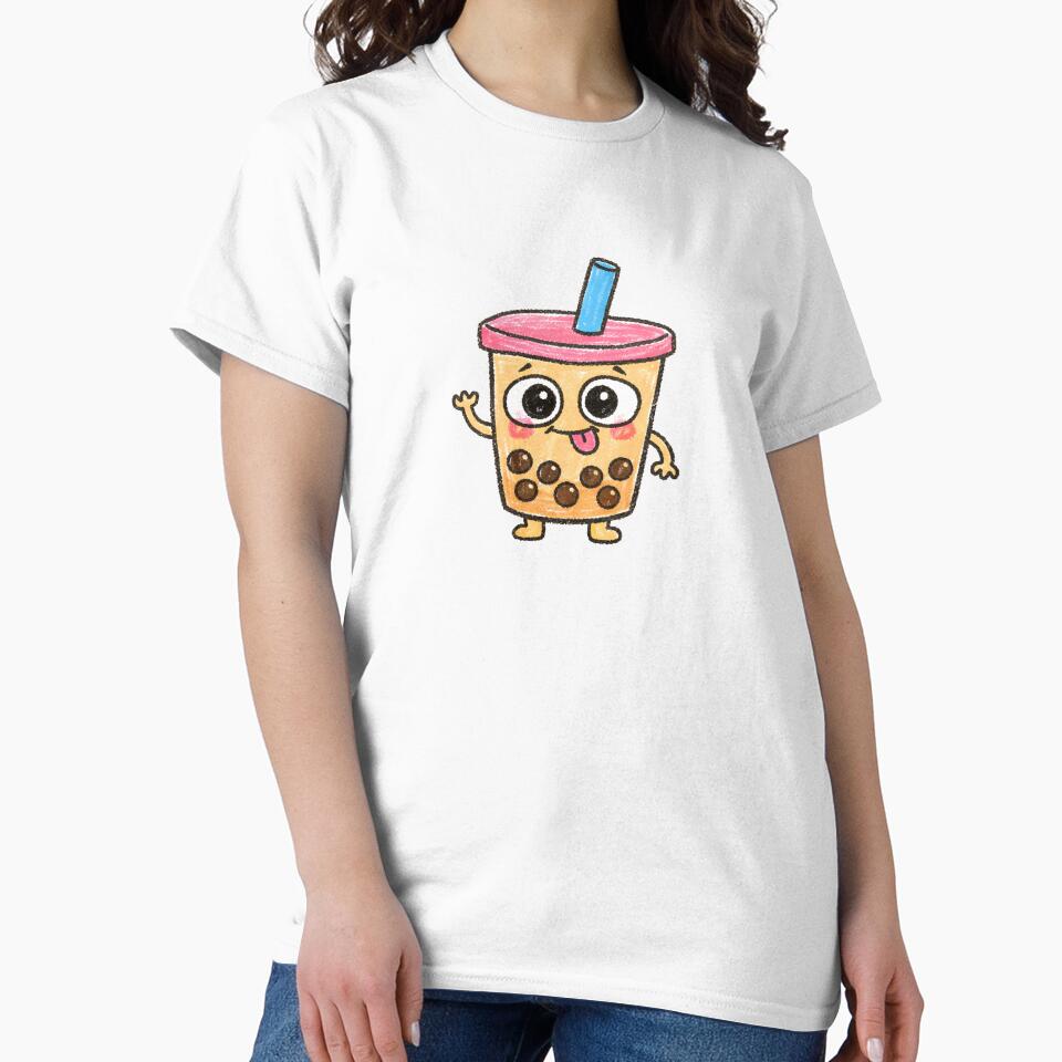 Ugly Cute Bubble Tea – Asian Food Doodle Character by SweetlyUgly