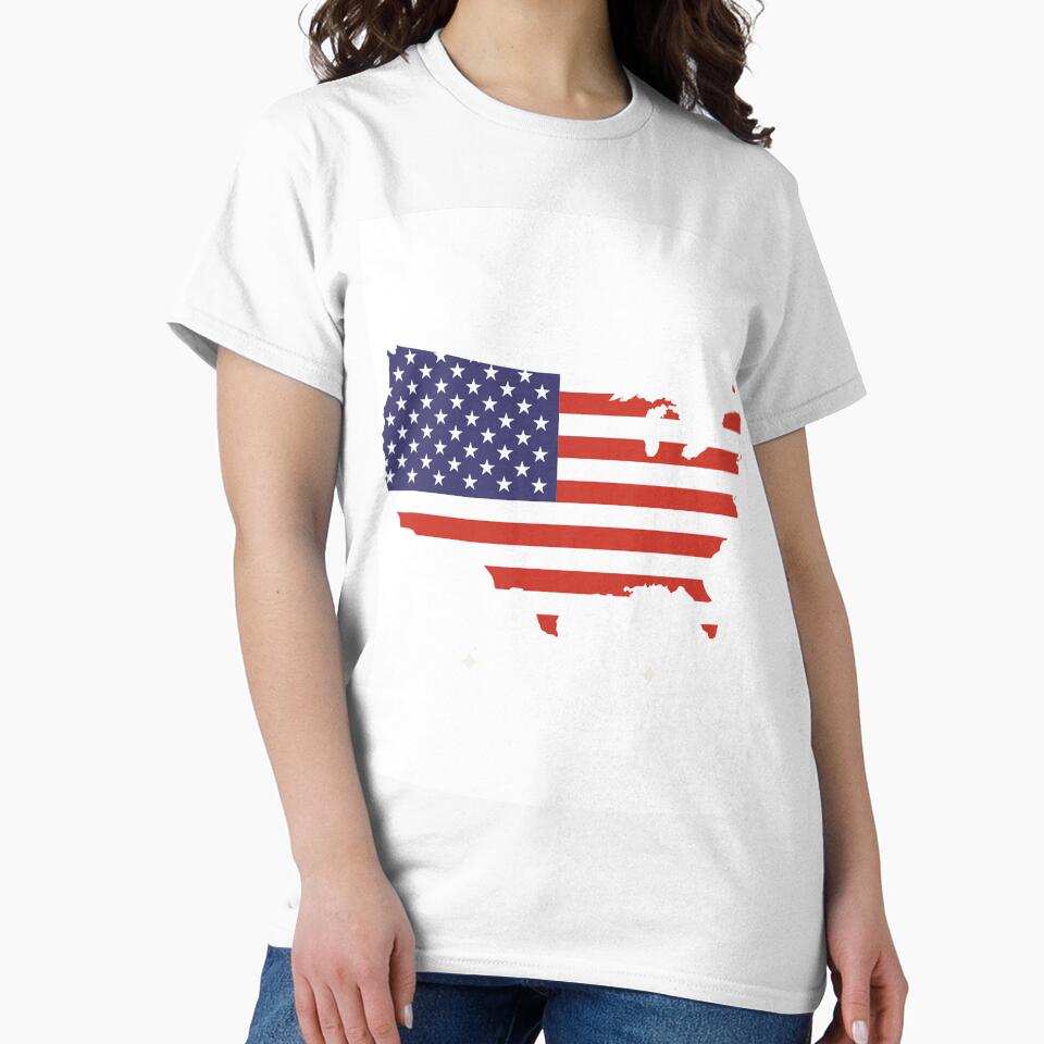 USA T shirt Classic T-Shirt by ACCWCS34