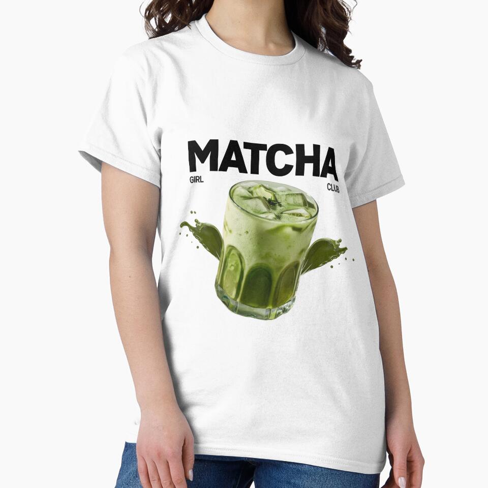 Matcha Girl Club - Cool Minimalistic Matcha Glass Aesthetic by luminnara