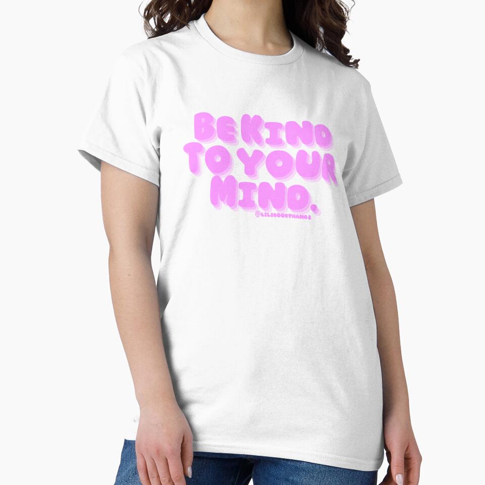 Be kind to your mind. v8c, pink,trippy, bold | lilsboobthangs by lilsboobthangs