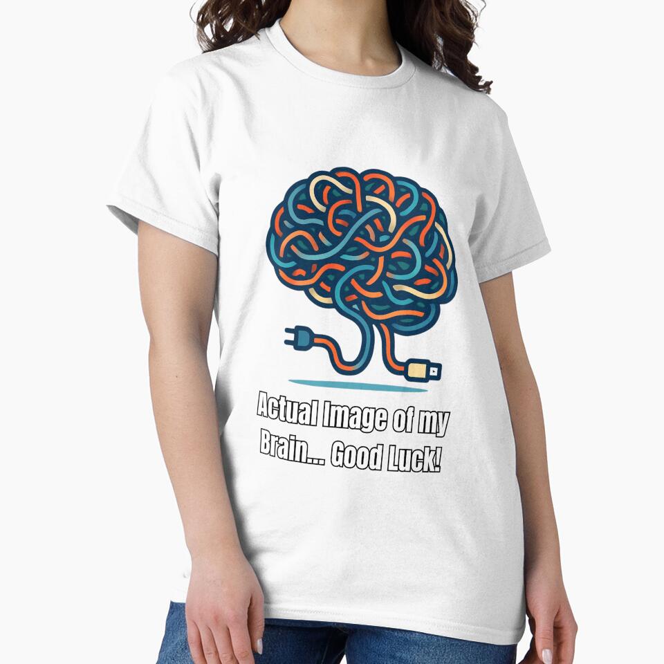 wires crossed brain design. by Speedytb-Tees