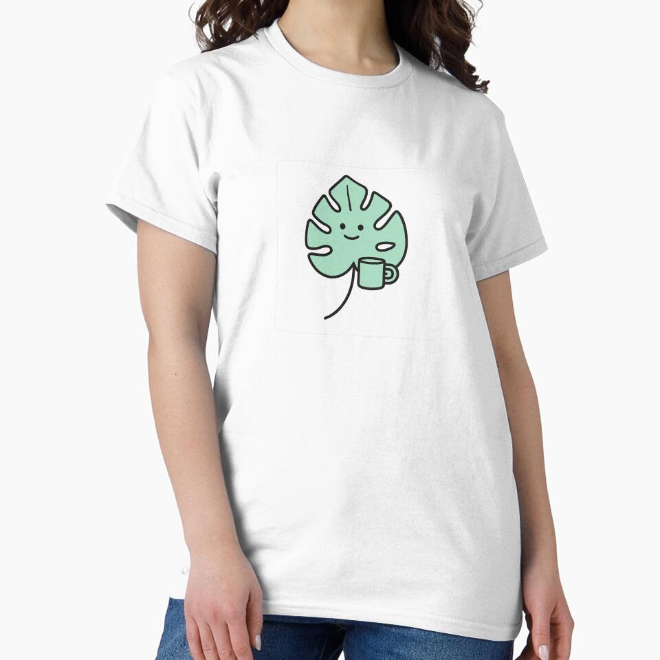 Plant Mom Life – Funny Monstera Leaf with Coffee Mug by ElimsArtss by ElimsArtss