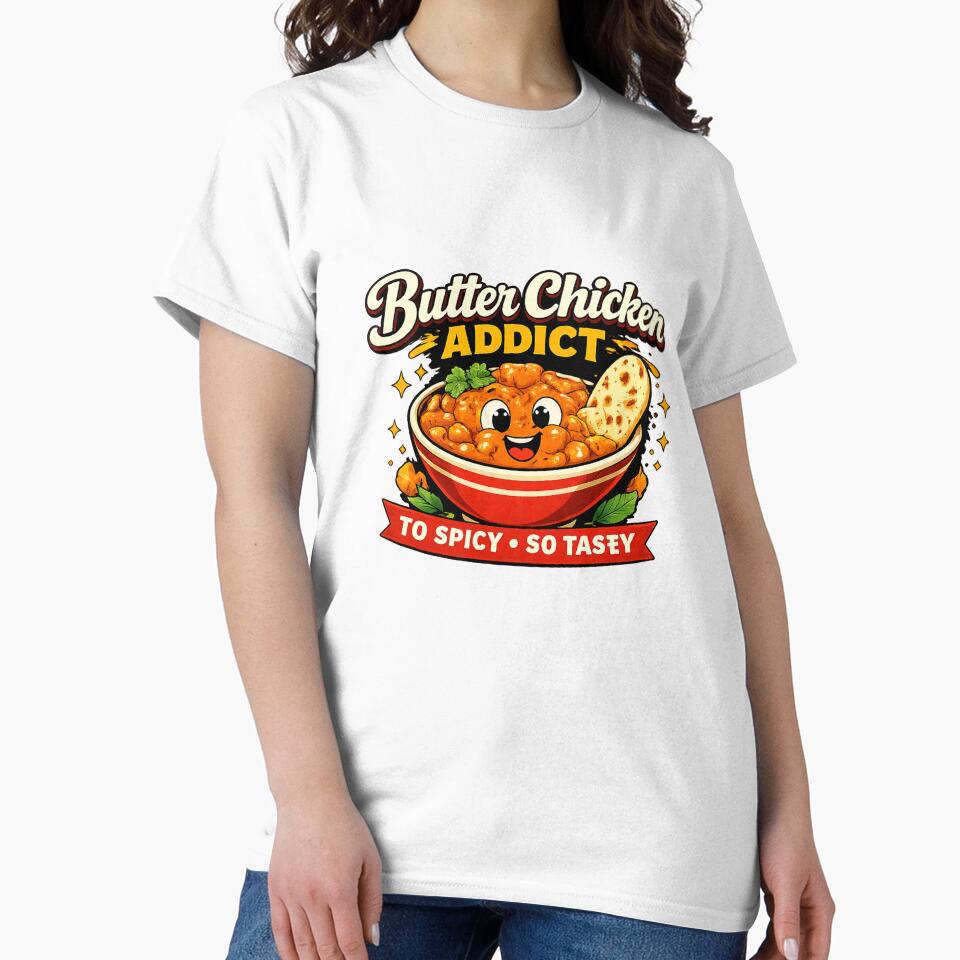 Butter Chicken Addict Funny Indian Food Lover by FEEL GOOD CLUB DESIGNS