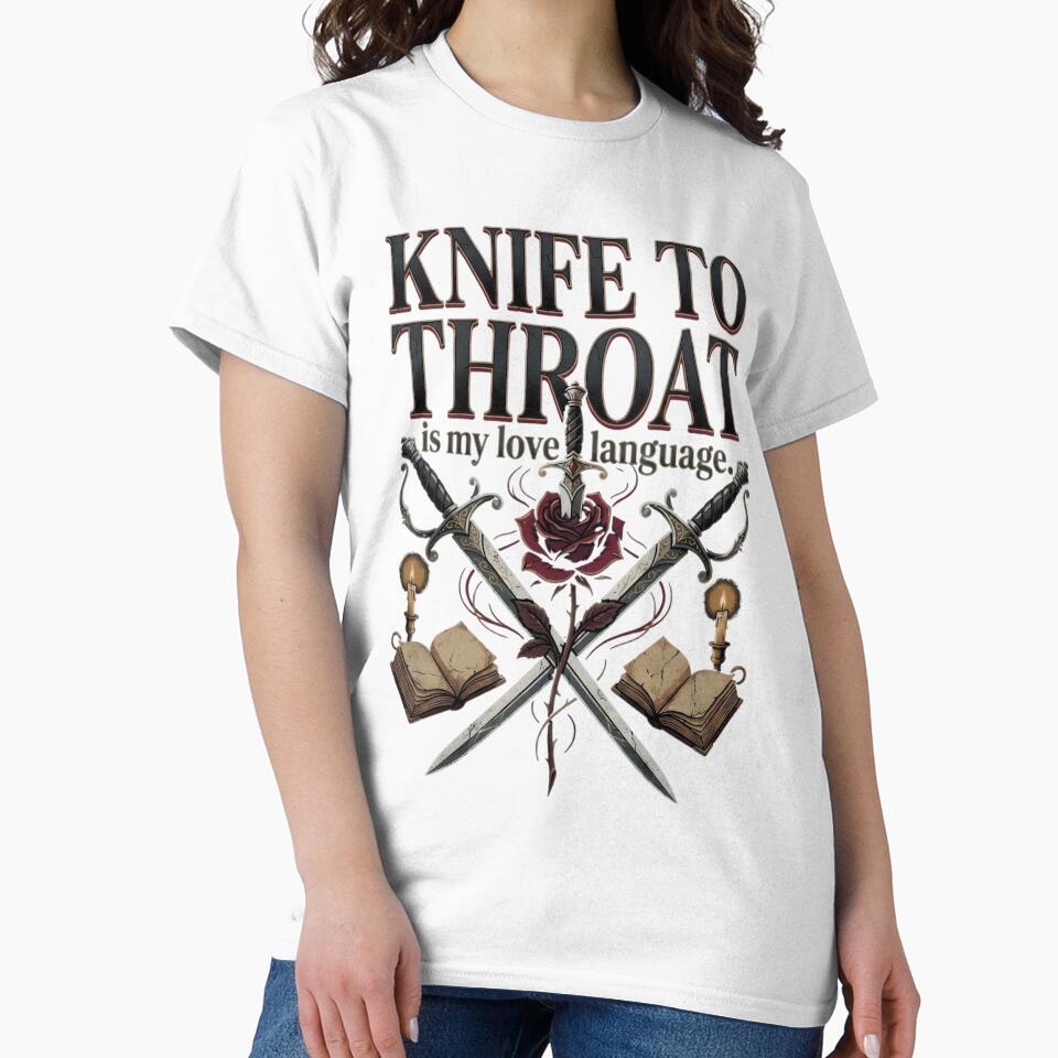Knife to Throat Is My Love Language | Enemies To Lovers Bookish Aesthetic by auxincaftan0o