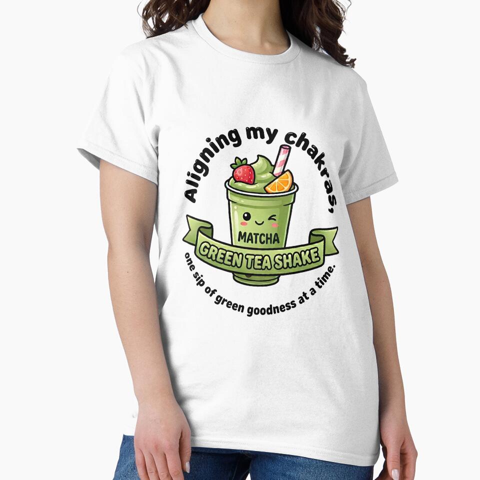 Cute Matcha Milkshake Aligning My Chakras Green Goodness by BobaBunny76