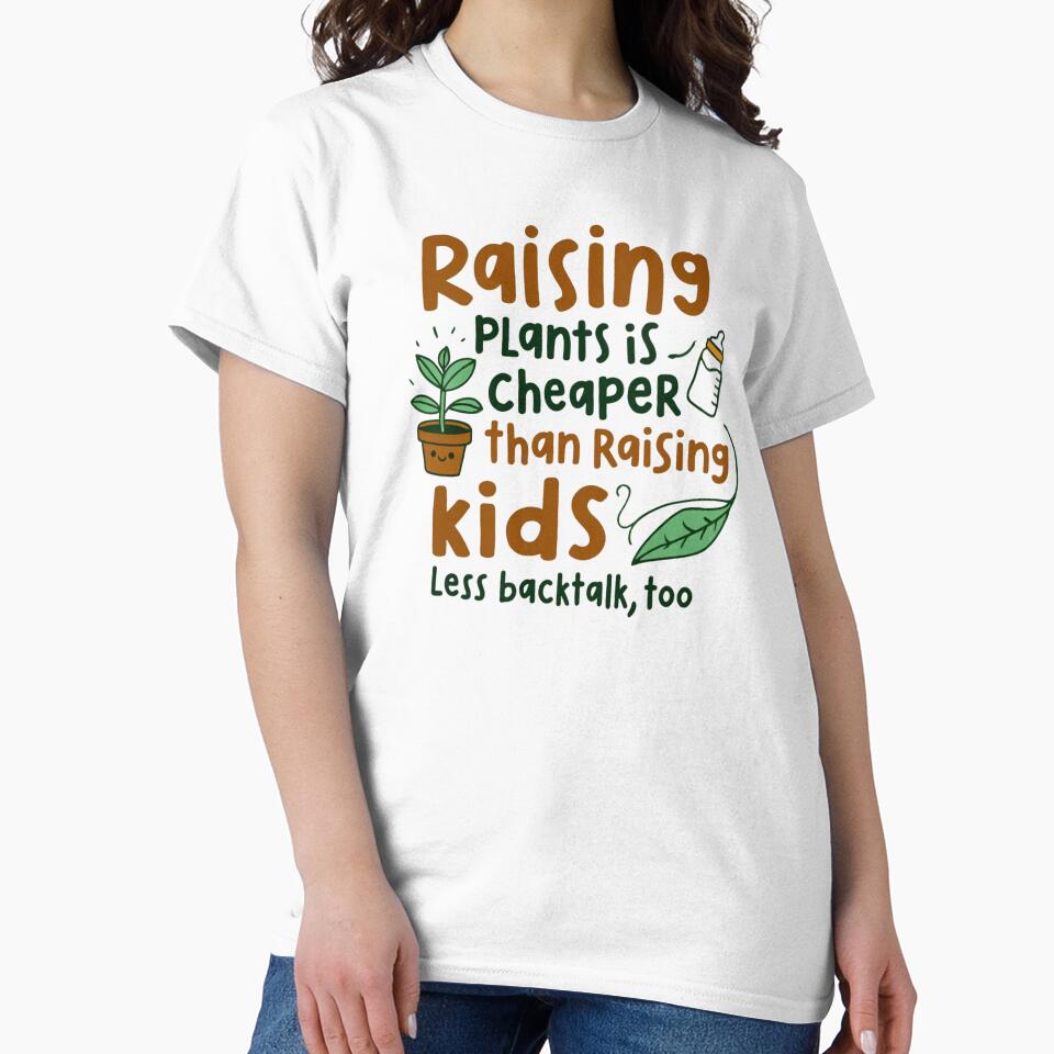 Less Backtalk, More Plants – Funny Plant Parent Quote too by splendidPOD